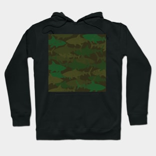 shark vintage camouflage Hoodie